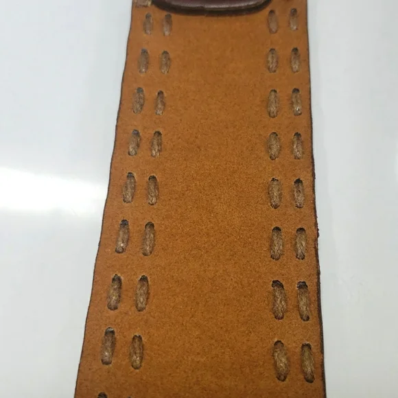 Antique Handmade ,3 Pieces / Elegant Men's Leather Belt &Hand Stitching